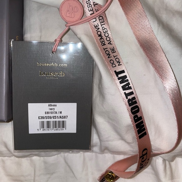 House of CB Cassis Ivory Bikini Top & Athens Ivory Gathered Bikini Bottoms - Picture 7 of 7